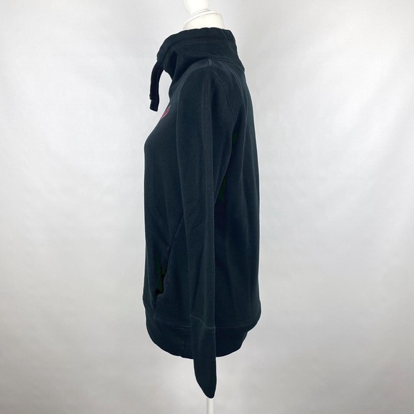 Puma Women's S Pink Speed Cat Long Sleeve Black Mock Neck Pullover Sweatshirt - Picture 6 of 9